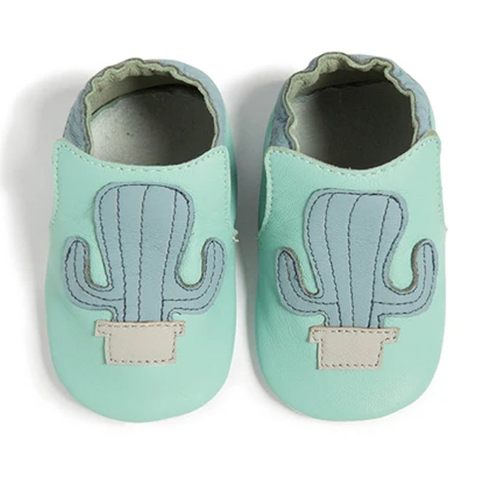 英國 shooshoos 健康無毒真皮手工鞋/專業真皮學步鞋/專業嬰兒鞋_仙人掌 (SS103949)