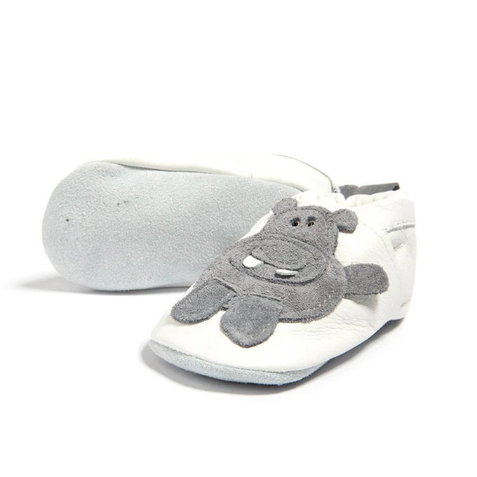 英國 shooshoos 健康無毒真皮手工鞋/專業真皮學步鞋/專業嬰兒鞋_可愛河馬(SS102634)
