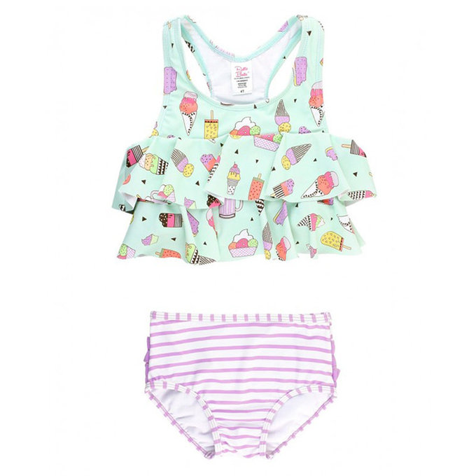 美國 RuffleButts 小女童UPF 50+防曬兩件式無袖泳裝_派對甜心_RBSG21-02