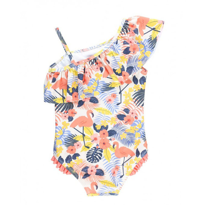 美國 RuffleButts 小女童UPF 50+防曬無袖連身泳裝_熱帶甜心_RBSG21-05