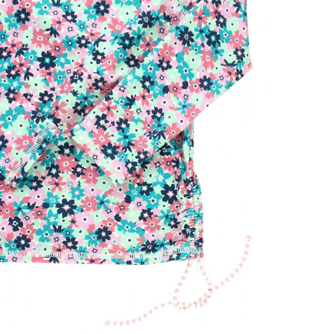 美國 RuffleButts 小女童UPF 50+防曬兩件式長袖泳裝_搖擺萬花筒_RBSG21-06