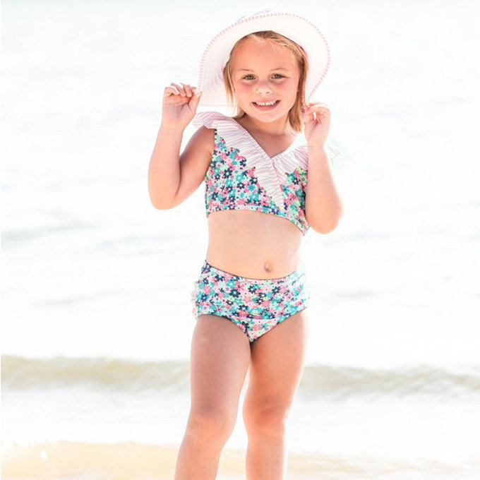 美國 RuffleButts 小女童UPF 50+防曬比基尼泳裝_甜心萬花筒_RBSG21-10