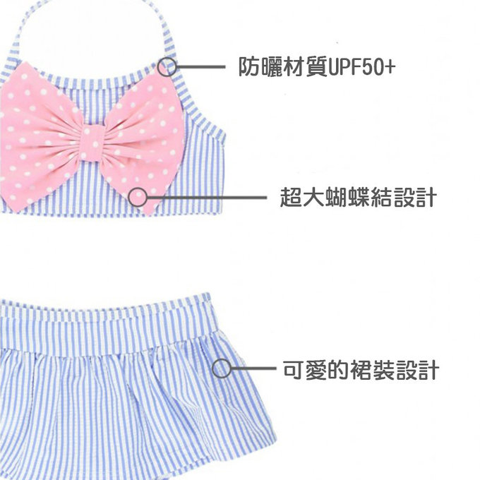 美國 RuffleButts 小女童UPF 50+防曬無袖比基尼泳裝_粉紫搖擺_RBSG21-14