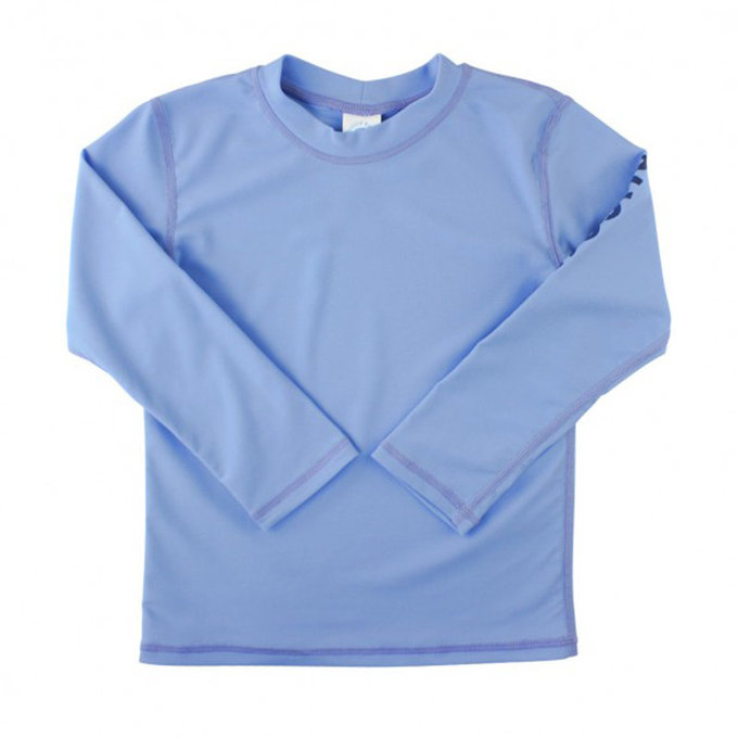 美國 RuffleButts 小男童UPF 50+防曬長袖泳衣_天空藍_RBSB21-02