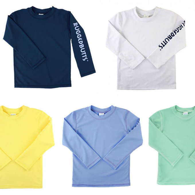 美國 RuffleButts 小男童UPF 50+防曬長袖泳衣_檸檬黃_RBSB21-03