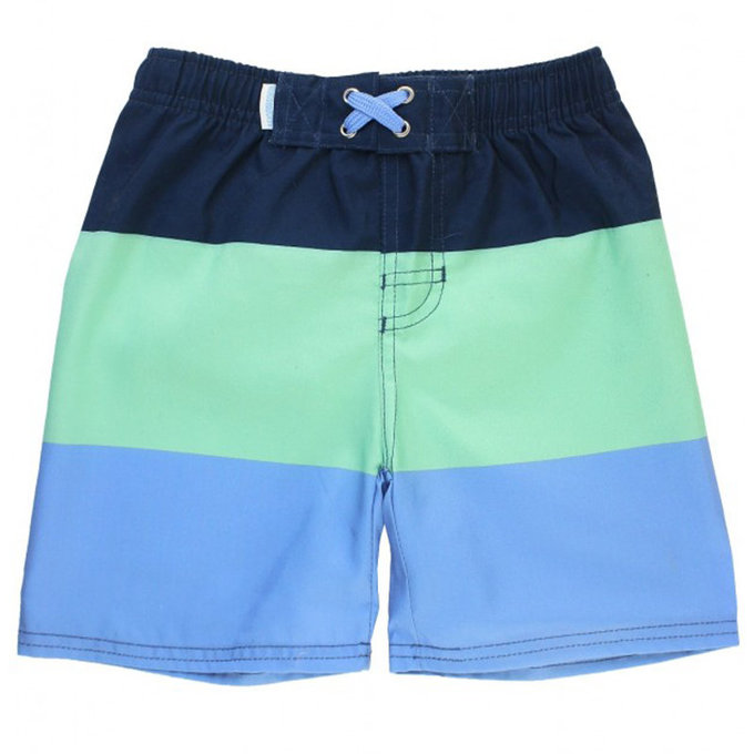 美國 RuffleButts 小男童UPF 50+防曬泳褲_薄荷糖_RBSP21-06