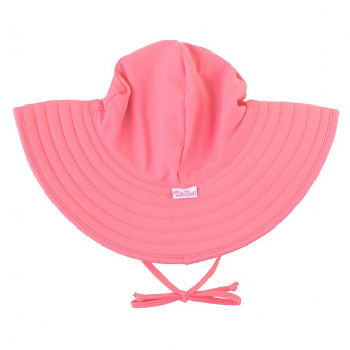 美國 Ruffle Butts 嬰幼兒UPF 50+防曬遮陽帽_玫瑰紅_RBVS011