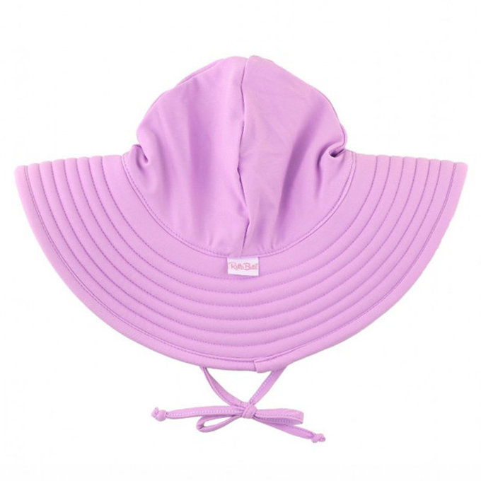 美國 Ruffle Butts 嬰幼兒UPF 50+防曬遮陽帽_優雅紫_RBVS014