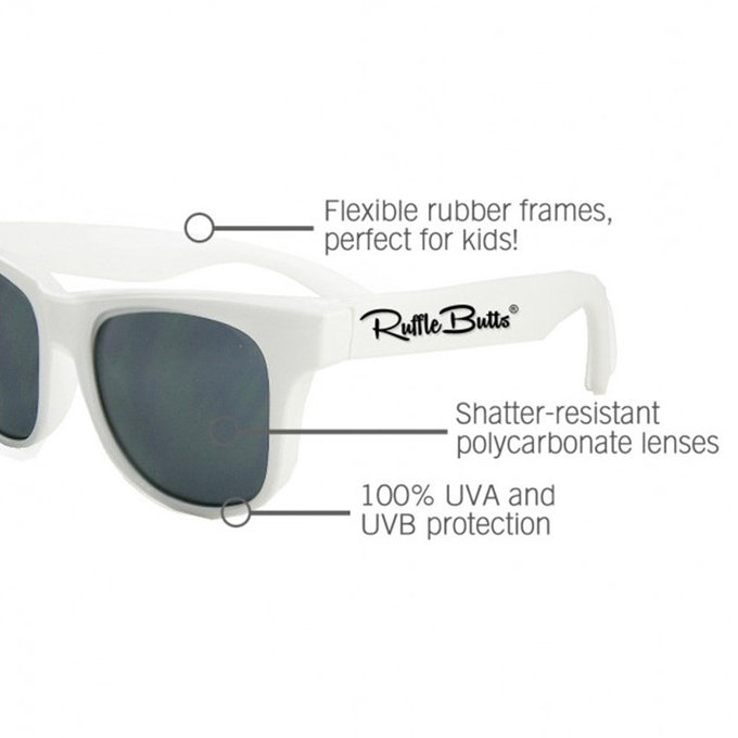 美國 RuffleButts 太陽眼鏡_天使白_RBSG04