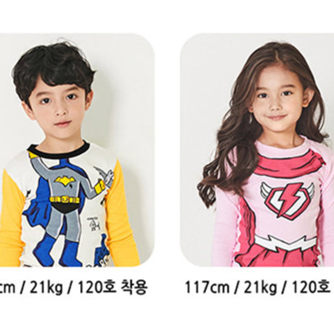 韓國 unifriend 無螢光劑、100%有機純棉、超優質小童居家服/睡衣_玫瑰公主_UF015