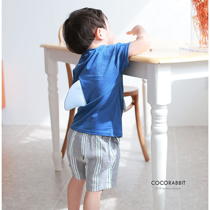 正韓 coco rabbit 灰色條紋短褲_cr12