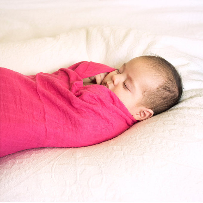 美國 green sprouts 小綠芽 有機棉細紗布浴巾/包巾/小被子/拍嗝巾 2入組_草綠組_GS334190-5