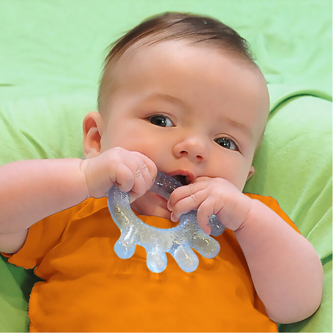 美國 green sprouts 小綠芽冰鎮冷凍型按摩/舒緩疼痛固齒器2入組_粉紫組_GS222392-PS