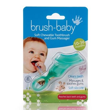 英國 brush-baby固齒潔牙刷_粉綠_bb02-