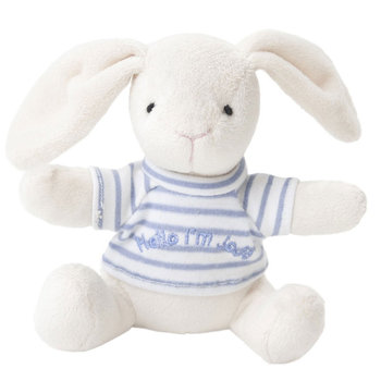 英國 JoJo Maman BeBe 藍色兔寶寶玩偶 (JJB7108B)-