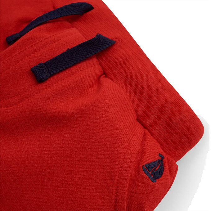 英國 JoJo Maman BeBe 超優質嬰幼兒/兒童100% 純棉綁繩短褲2入組_紅藍 (JJE5503C)