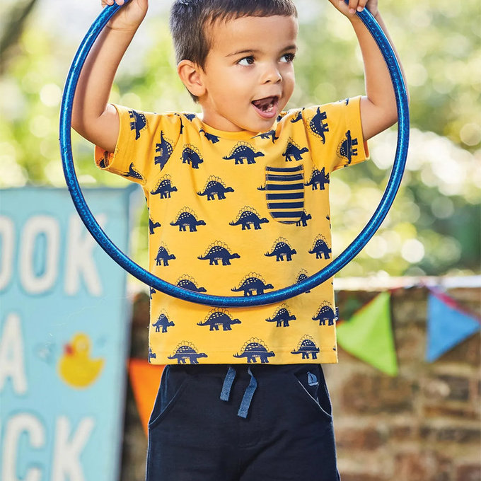 英國 JoJo Maman BeBe 超優質嬰幼兒/兒童100% 純棉綁繩短褲2入組_卡其色(JJE5503K)