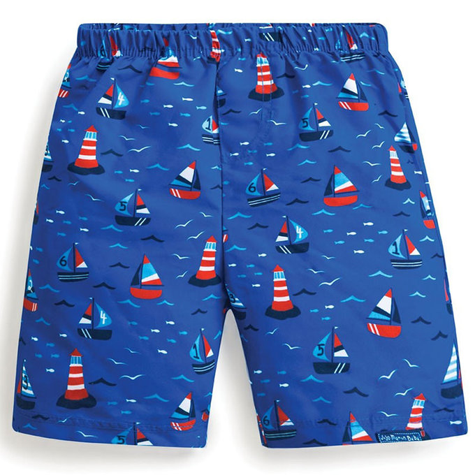 英國 JoJo Maman BeBe 嬰幼兒長版泳褲(內有尿布褲)_帆船比賽_JJBSW-d2109-D