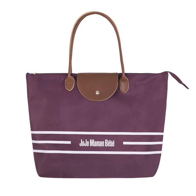 英國 JoJo Maman BeBe 嬰兒推車手提包/媽媽包/肩背包_紫紅色(JJC0630)