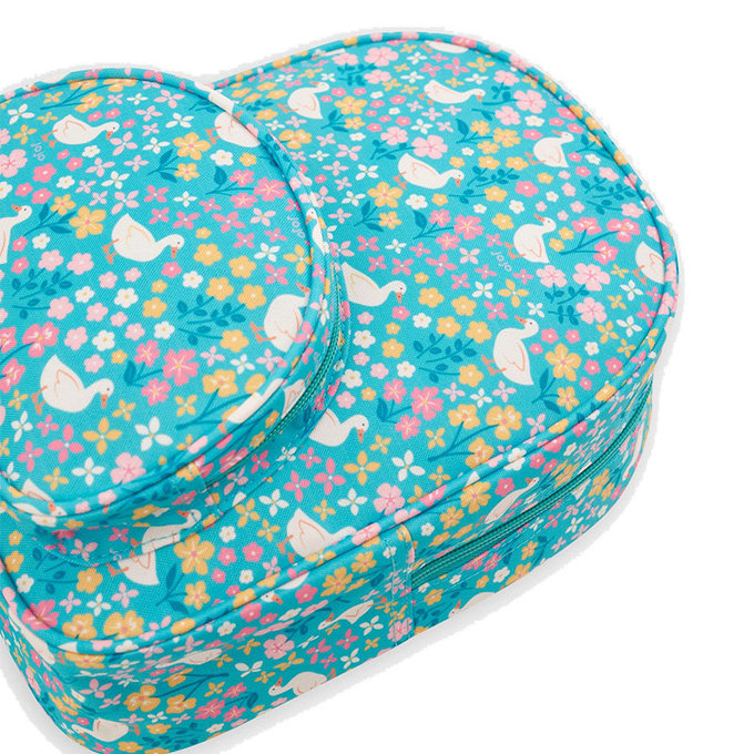 英國 JoJo Maman BeBe 幼稚園/大童防潑水後背包_花花白鴨(JJE6913)