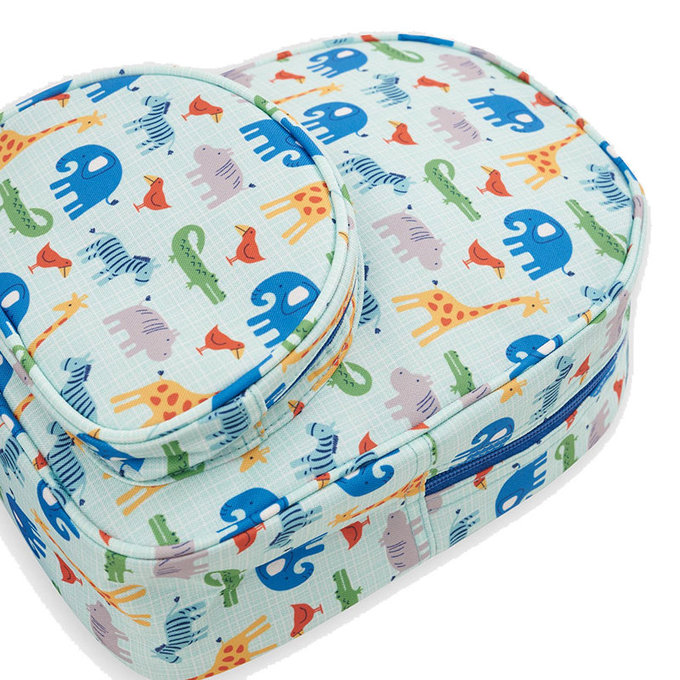 英國 JoJo Maman BeBe 幼稚園/大童防潑水後背包_野生動物園(JJE6914)