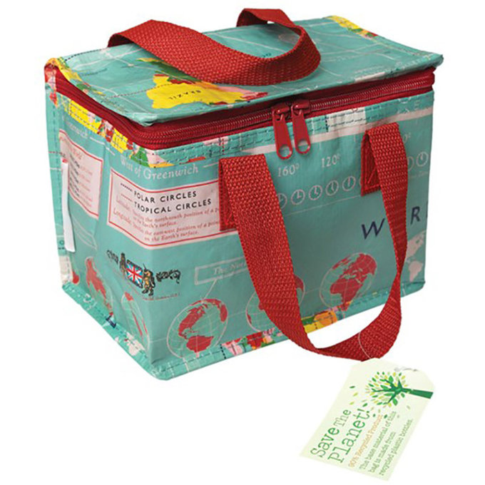 英國 Rex London 環保保溫袋/保冷袋/便當袋/野餐_世界地圖_RL24489