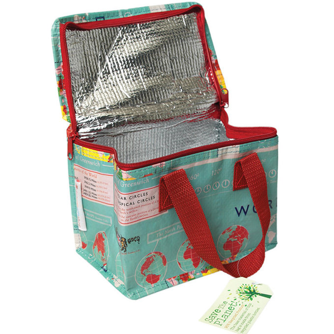 英國 Rex London 環保保溫袋/保冷袋/便當袋/野餐_世界地圖_RL24489