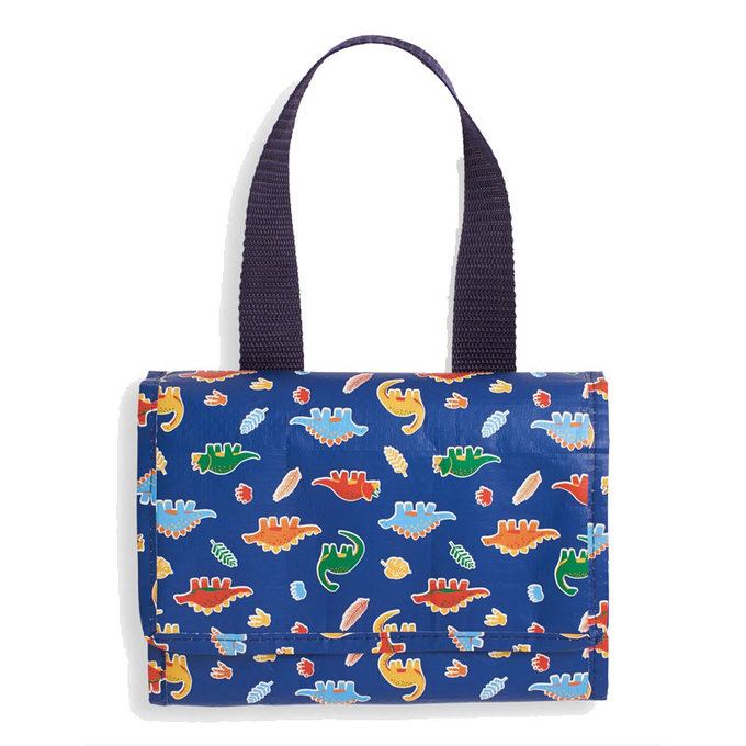 英國 JoJo Maman BeBe 防水多功能便當袋/食物袋/用品袋/萬用袋_史前巨獸(JJE7543)