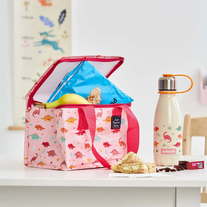 英國 JoJo Maman BeBe 防水多功能便當袋/食物袋/用品袋/萬用袋_可愛恐龍(JJE7579)