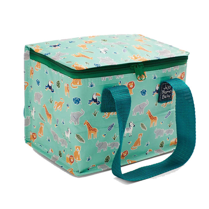英國 JoJo Maman BeBe 防水多功能便當袋/食物袋/用品袋/萬用袋_動物世界(JJE7580)