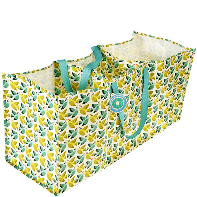 英國 Rex London 玩具/衣物 /垃圾回收 多功能防水環保收納袋/萬用袋/分隔袋_愛情鳥_RL29048