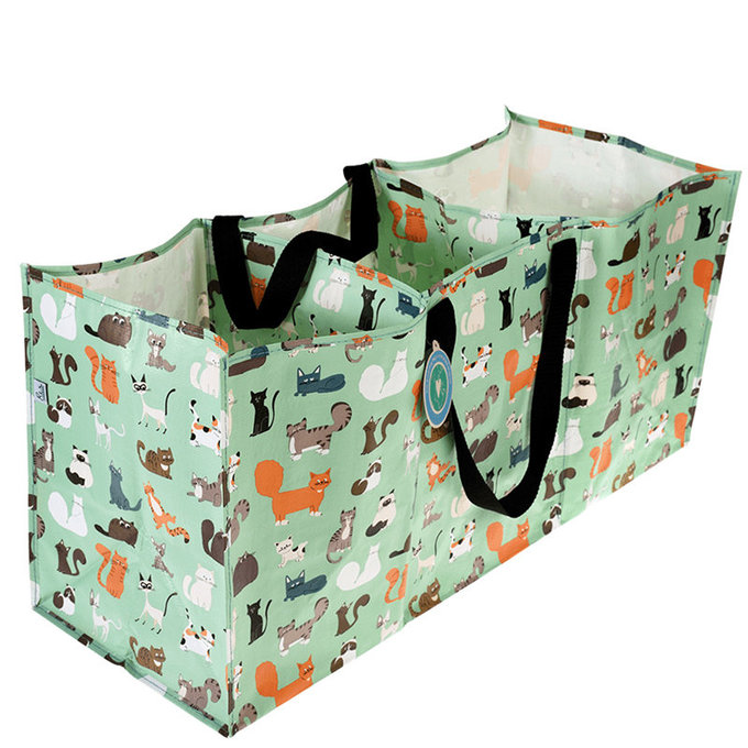 英國 Rex London 玩具/衣物 /垃圾回收 多功能防水環保收納袋/萬用袋/分隔袋_萌貓樂園_RL29051