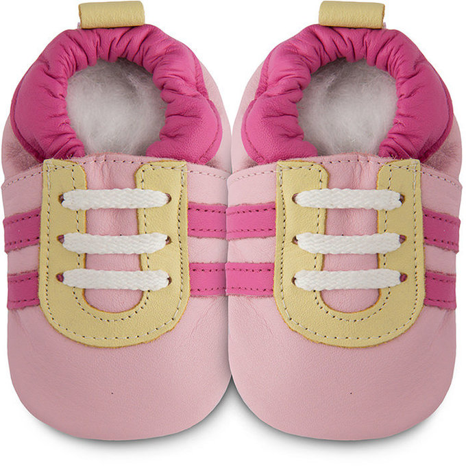 英國 shooshoos 健康無毒真皮手工鞋/學步鞋/嬰兒鞋/室內鞋/室內保暖鞋_粉紅佳人_102824