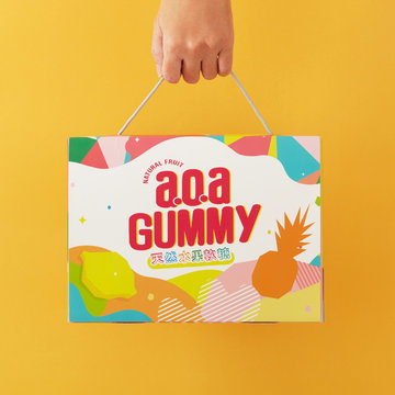 a.o.a天然水果軟糖-幸福禮盒(百香果、檸檬、有機鳳梨)(80克3罐)-