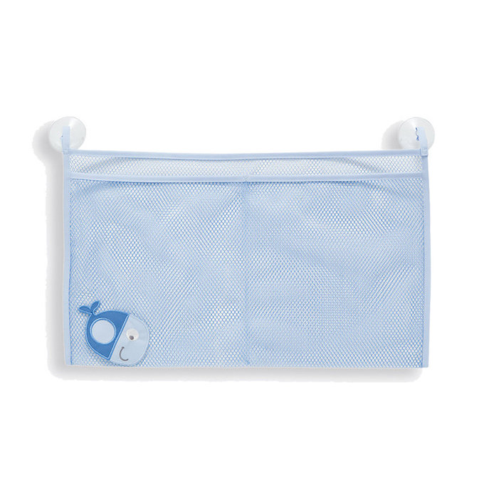 英國 JoJo Maman BeBe 嬰幼兒沐浴/洗澡/戲水收納袋_藍色小魚_JJB1776_30 x 50cm