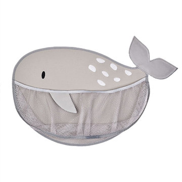 英國 JoJo Maman BeBe 嬰幼兒沐浴/洗澡/戲水收納袋_灰色鯨魚_(JJE2009)53 x 36.5cm-