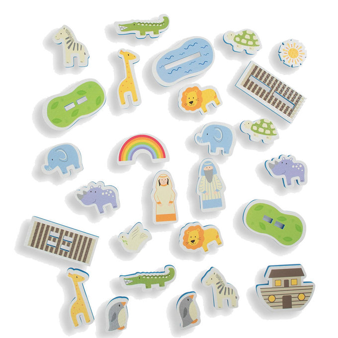 英國 JoJo Maman BeBe 嬰幼兒沐浴/洗澡/戲水玩具_諾亞方舟_(JJE2973)