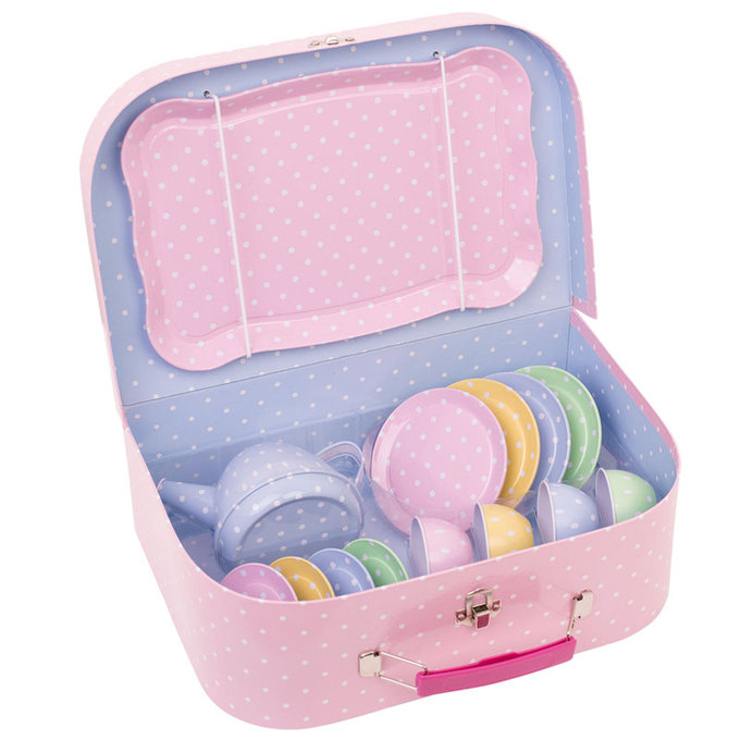 英國 JoJo Maman BeBe 優質玩具/益智/家家酒/角色扮演玩具_下午茶具組_JJD3275