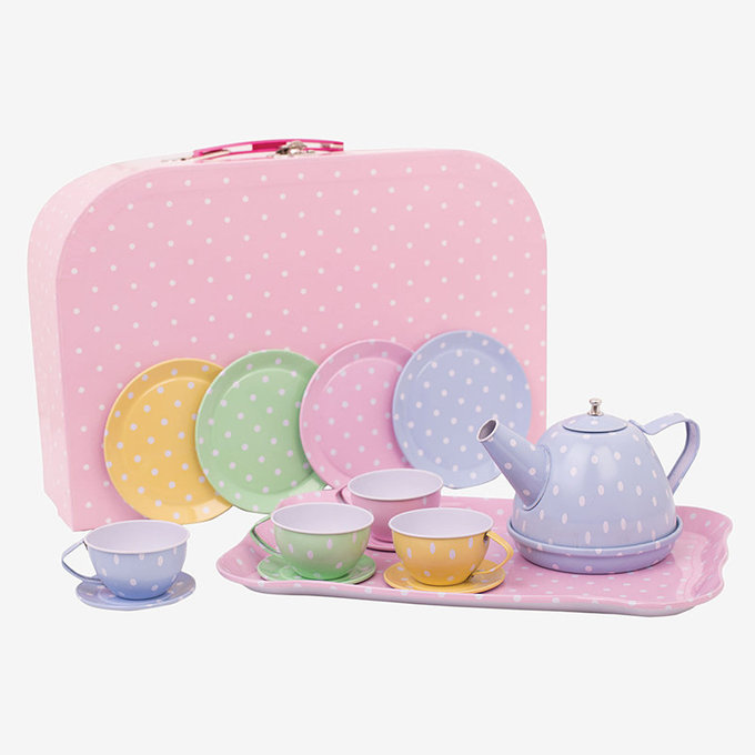 英國 JoJo Maman BeBe 優質玩具/益智/家家酒/角色扮演玩具_下午茶具組_JJD3275