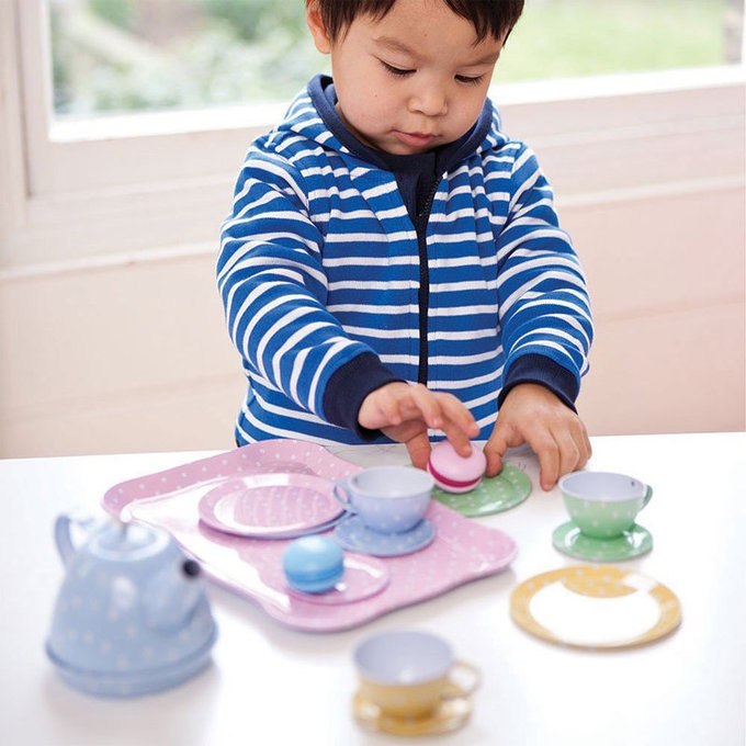 英國 JoJo Maman BeBe 優質玩具/益智/家家酒/角色扮演玩具_下午茶具組_JJD3275