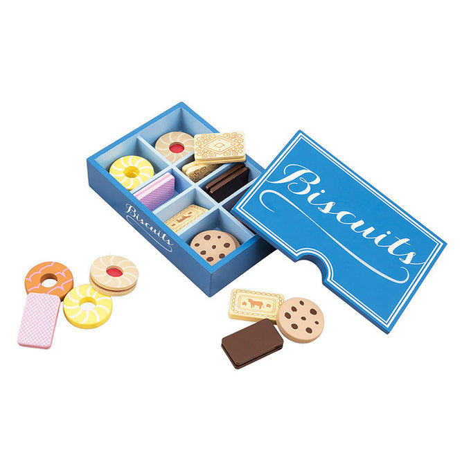 英國 JoJo Maman BeBe 優質玩具/益智/家家酒/角色扮演玩具_實木系列_餅乾禮盒組_JJD9993