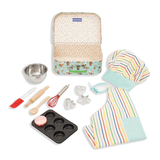 英國 JoJo Maman BeBe 優質玩具/益智/家家酒/角色扮演玩具_實木系列_點心小師傅_JJE6044