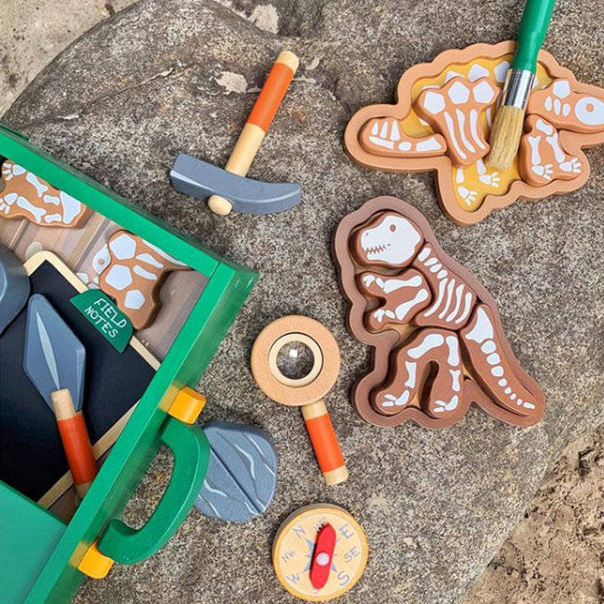 英國 JoJo Maman BeBe 優質玩具/益智/家家酒/角色扮演玩具_實木系列_考古學家組_JJE6900