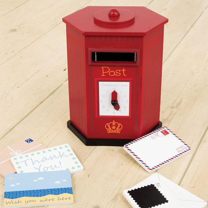 英國 JoJo Maman BeBe 優質玩具/益智/家家酒/角色扮演玩具_實木系列_小郵差組_JJE7098