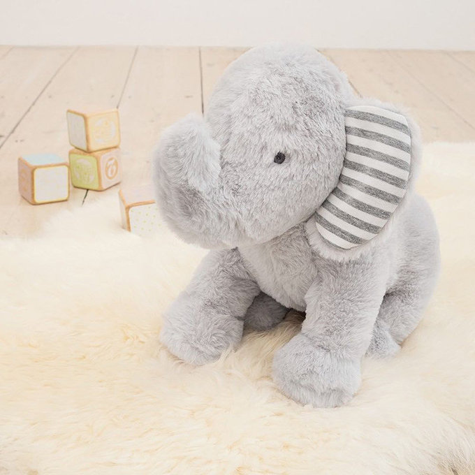 英國 JoJo Maman BeBe 優質玩具/安撫玩偶_布玩系列_大象親親_(JJD3608)