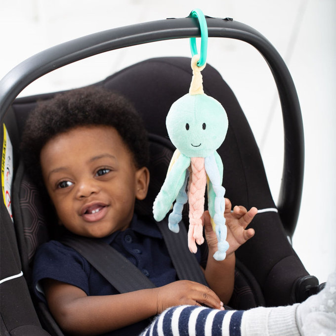 英國 JoJo Maman BeBe 優質玩具/嬰兒床/推車安撫玩具_布玩系列_章魚_JJE6471