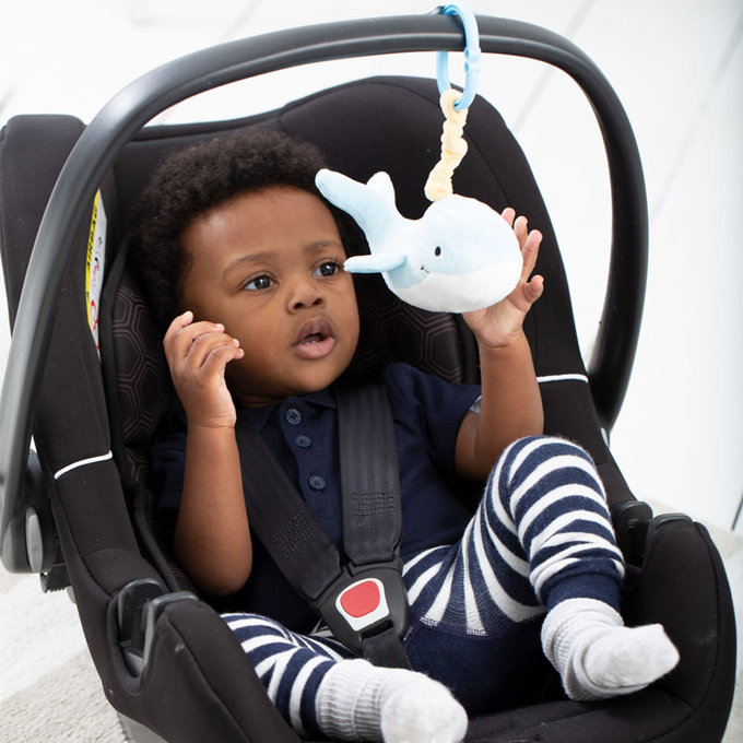 英國 JoJo Maman BeBe 優質玩具/嬰兒床/推車安撫玩具_布玩系列_鯨魚_JJE6473