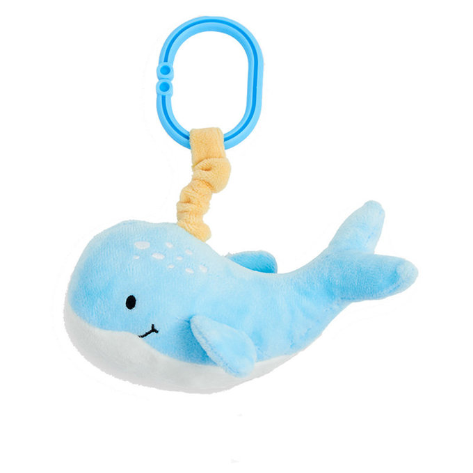 英國 JoJo Maman BeBe 優質玩具/嬰兒床/推車安撫玩具_布玩系列_鯨魚_JJE6473