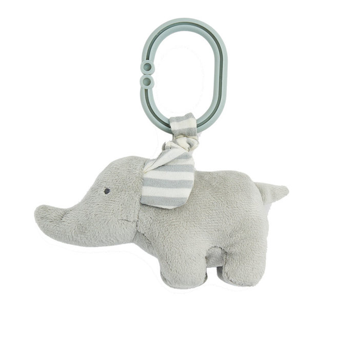 英國 JoJo Maman BeBe 優質玩具/嬰兒床/推車安撫玩具_布玩系列_大象_(JJE6528)