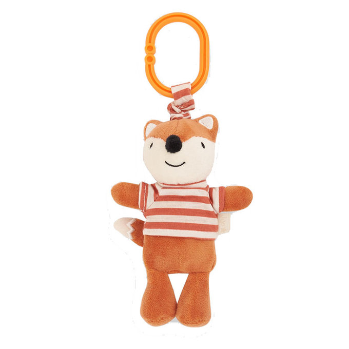 英國 JoJo Maman BeBe 優質玩具/嬰兒床/推車安撫玩具_布玩系列_狐狸_JJE6817